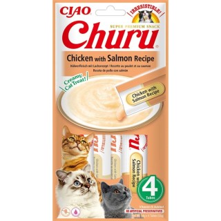 Churu Cat Chicken with Salmon Recipe 4x14g AKCE